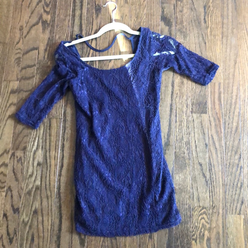 Blue mini dress perfect for holidays